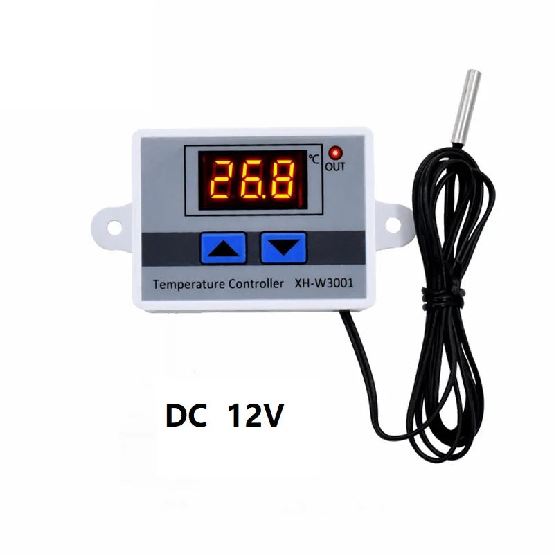 W3001 digital LED temperature controller thermostat switch probe thermometer thermostat sensor 12V/24V/110V/220V